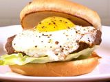 Egg burger sandwich