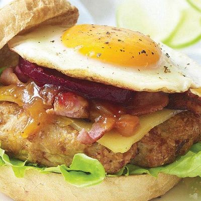 Egg burger sandwich