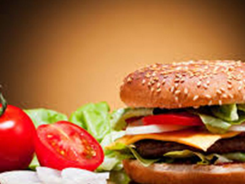 Beef Burger With Eggs Sandwich