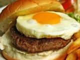 Burger With Eggs Sandwich