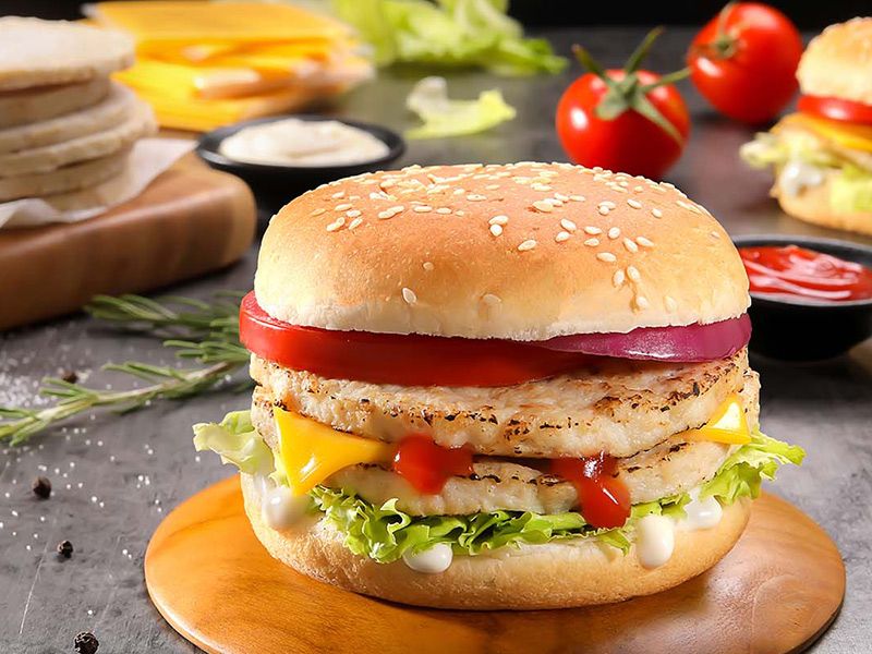 Cheese Beef Burger Sandwich
