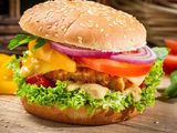 Charcoal Grilled Beef Burger Sandwich