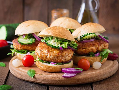 Mini Chicken Burger Sandwich