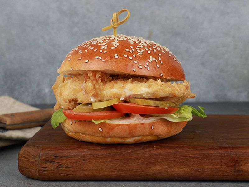 Plain Beef Burger Sandwich