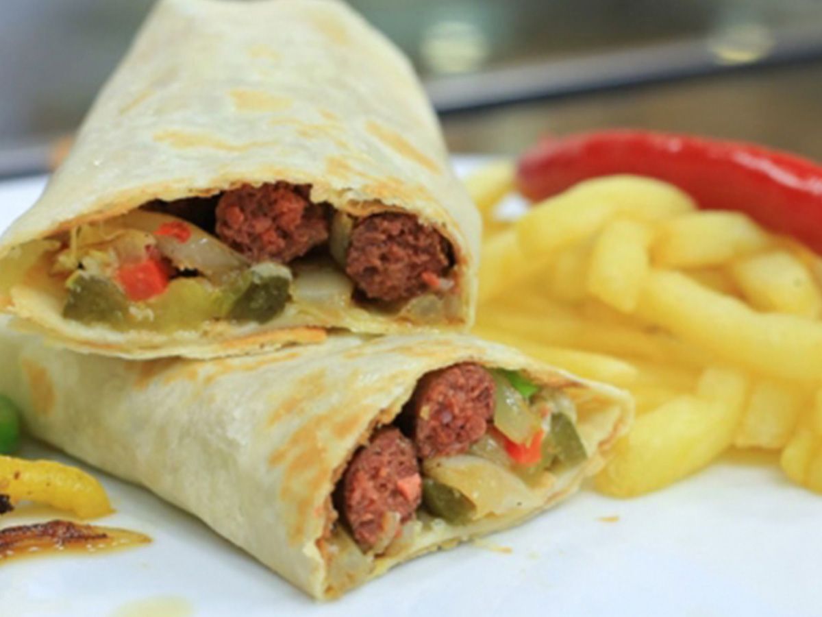 Plain burger sandwich