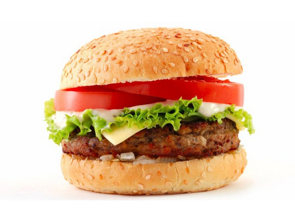 Meat burger sandwich
