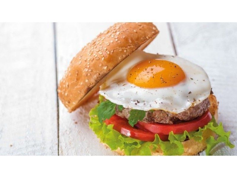 Double Cheese Beef Burger Sandwich