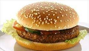 Plain Beef Burger Sandwich