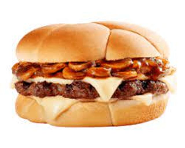 House Beef Burger With Mushroom Sandwich
