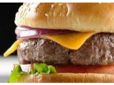Beef Burger With Cheese Sandwich