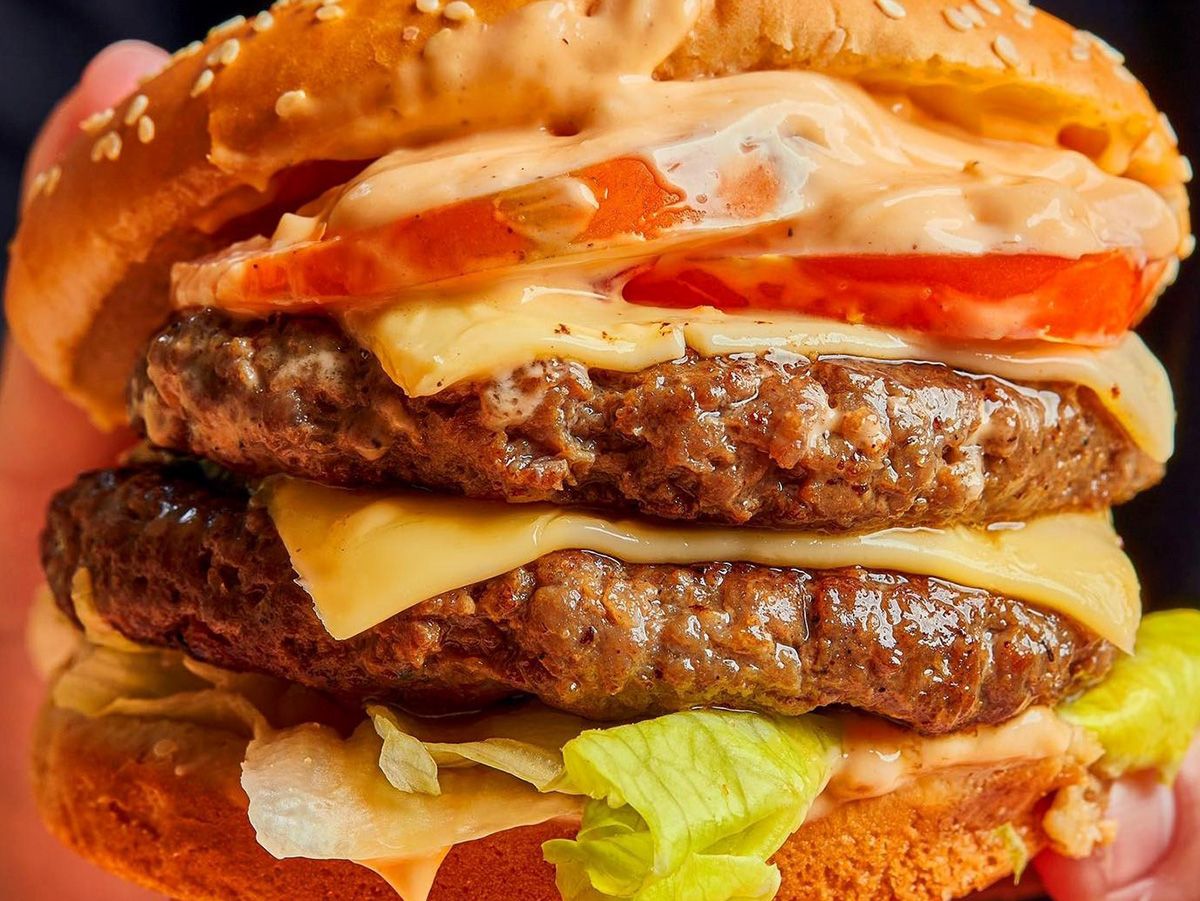 cheese baladi beef burger sandwich