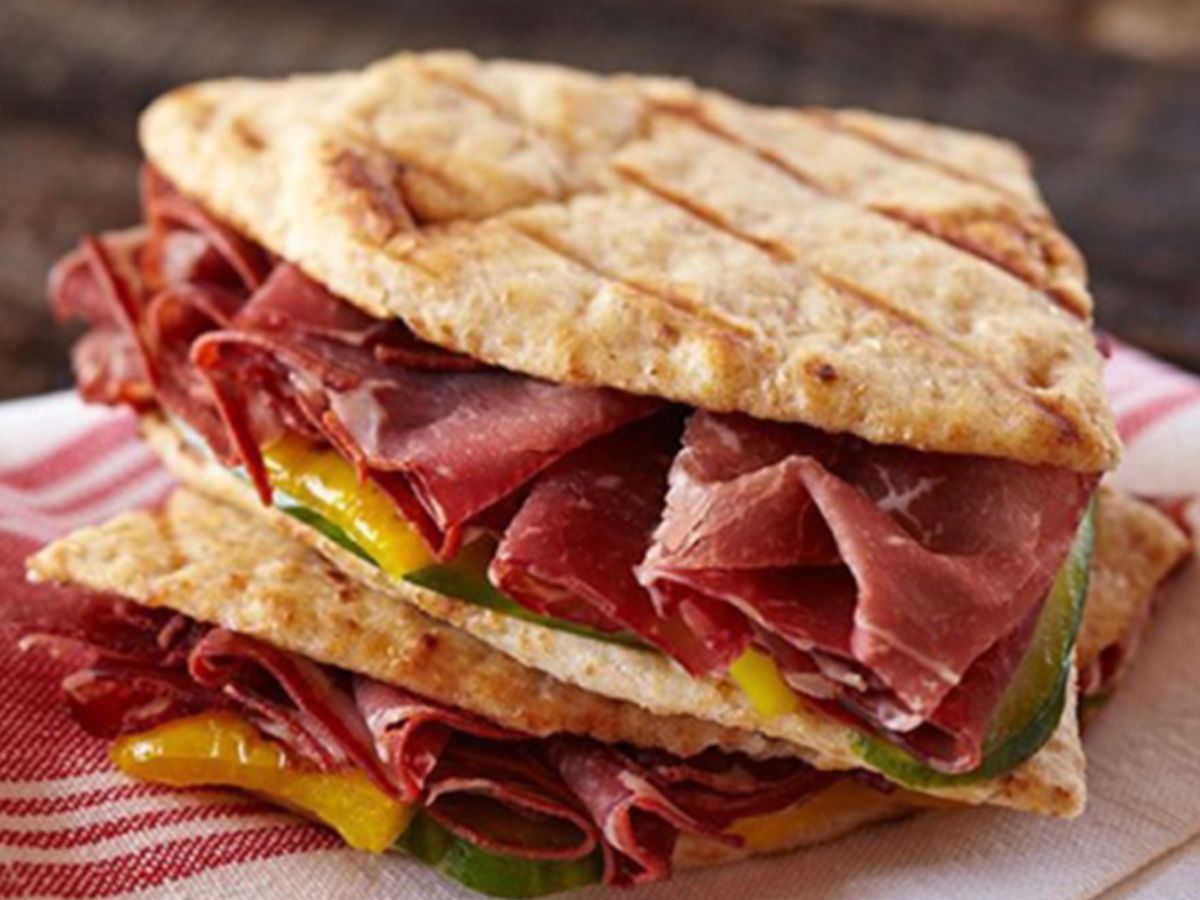 Pastrami with cheese Sandwich