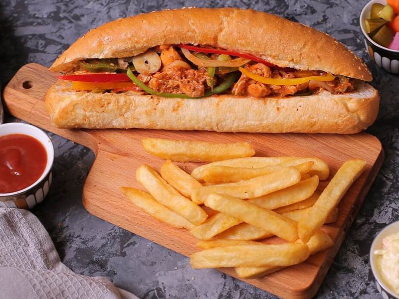 Western French Fries Sandwich
