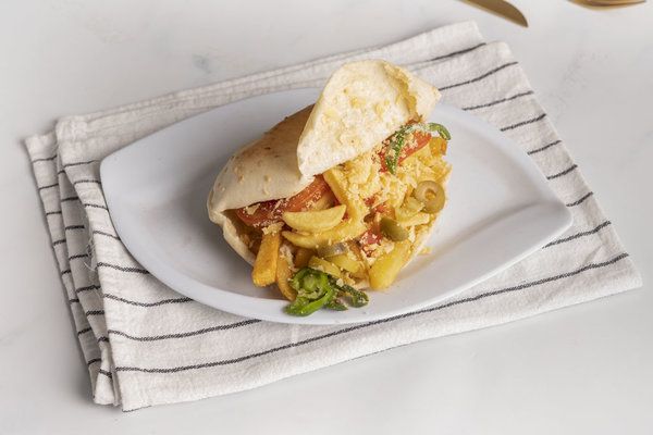 Egg potato sandwich