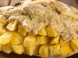 Mix Fries And Baba Ghannoug Sandwich