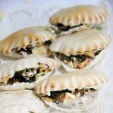 Potatoes With Eggplant Sandwich