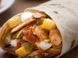 French Fries With Boiled Eggs Sandwich