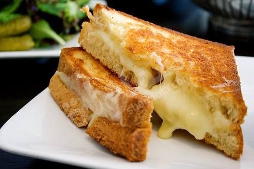 Grilled French Fries With Kiri Cheese Sandwich