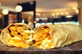 French Fries With Cheddar Cheese Sandwich