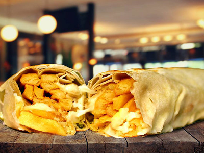 French Fries With Mix Cheddar Cheese Sandwich