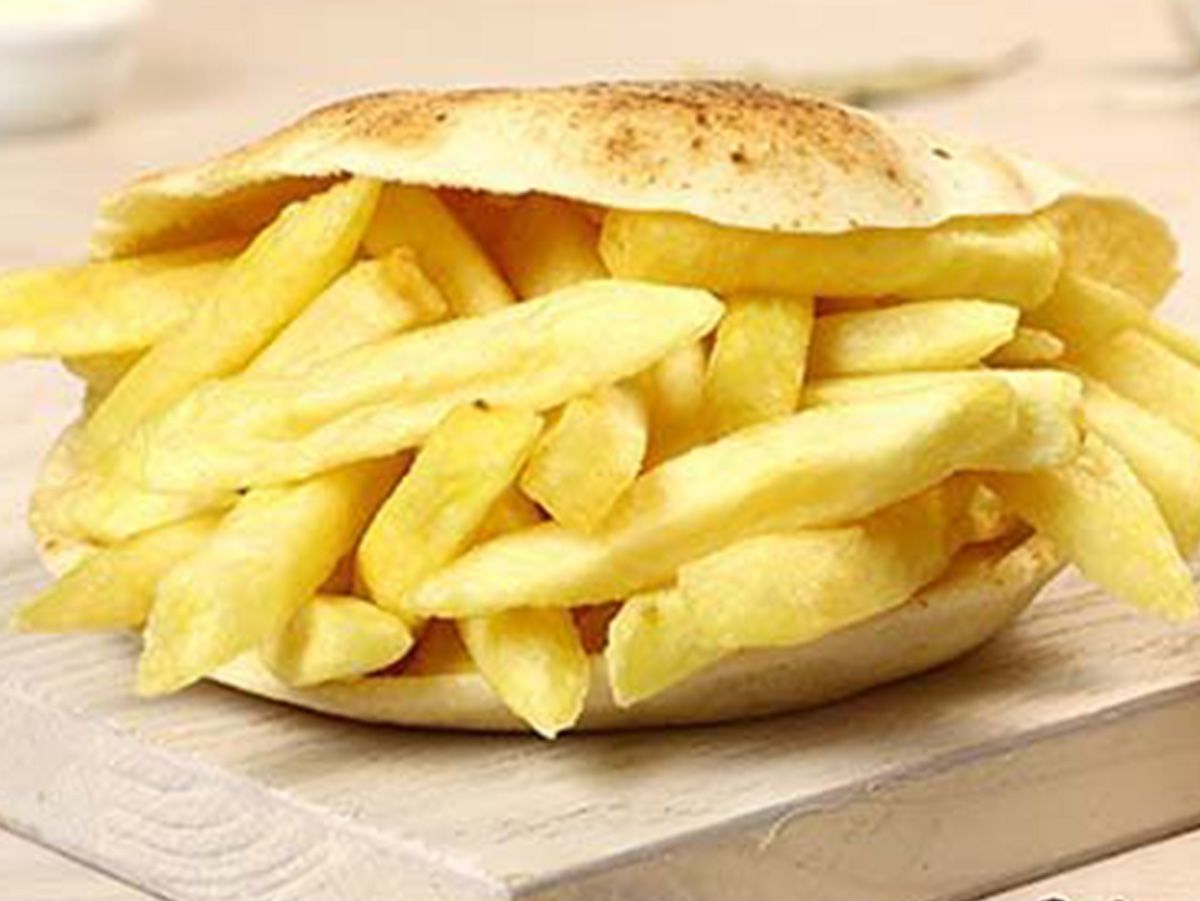 Baladi Fries With Spices Sandwich