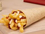 Syrian potato and mozzarella sandwich