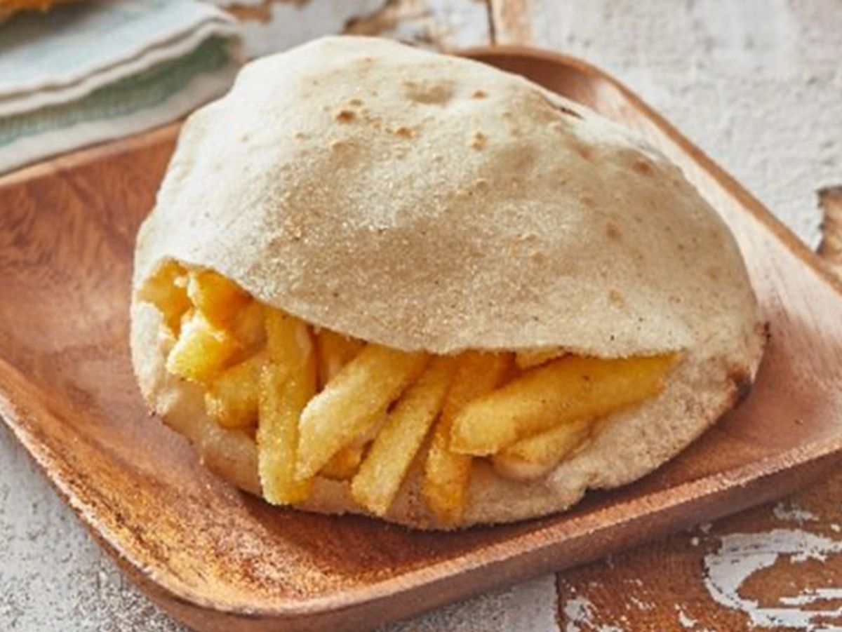 Baladi Fries With Sesame Paste Sandwich