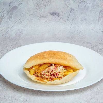 Fries With Cottage Cheese Sandwich