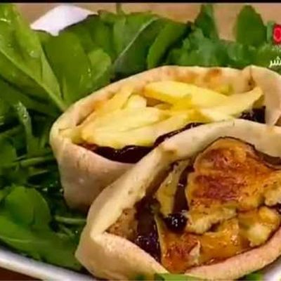 Potato Eggplant Sandwich