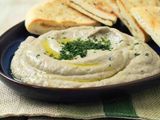 French Fries With Baba Ghanoug Sandwich