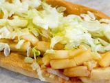 French Fries With Eggs Sandwich