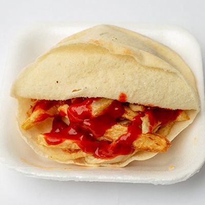 Potato sandwich ketchup