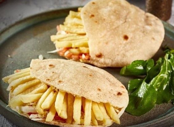 Syrian French Fries With Liver Sandwich