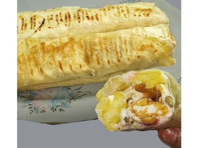 Cheese French Fries Sandwich