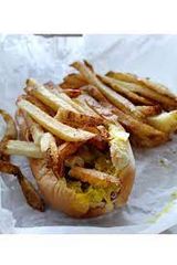 French Fries With Eggs Sandwich