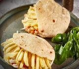 French Fries With Eggs Sandwich