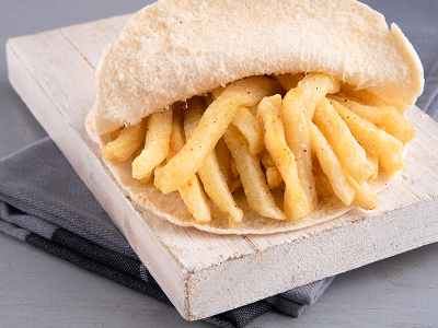 French Fries With Mayonnaise Sandwich