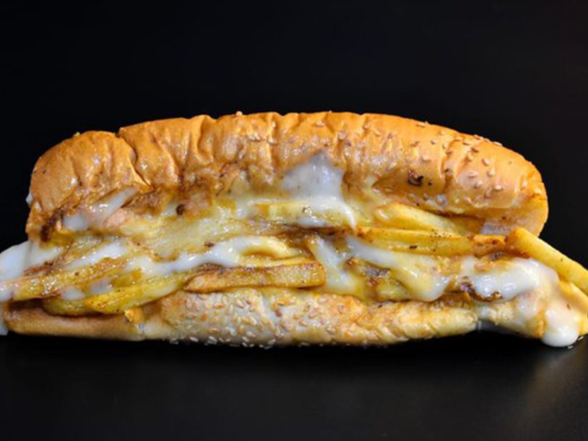 Mix Cheese Fries Sandwich
