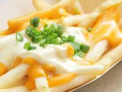 French Fries With Mayonnaise Sandwich