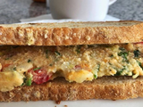 Mashed Potato With Butter Sandwich