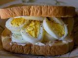 Mashed Potato With Boiled Eggs Sandwich