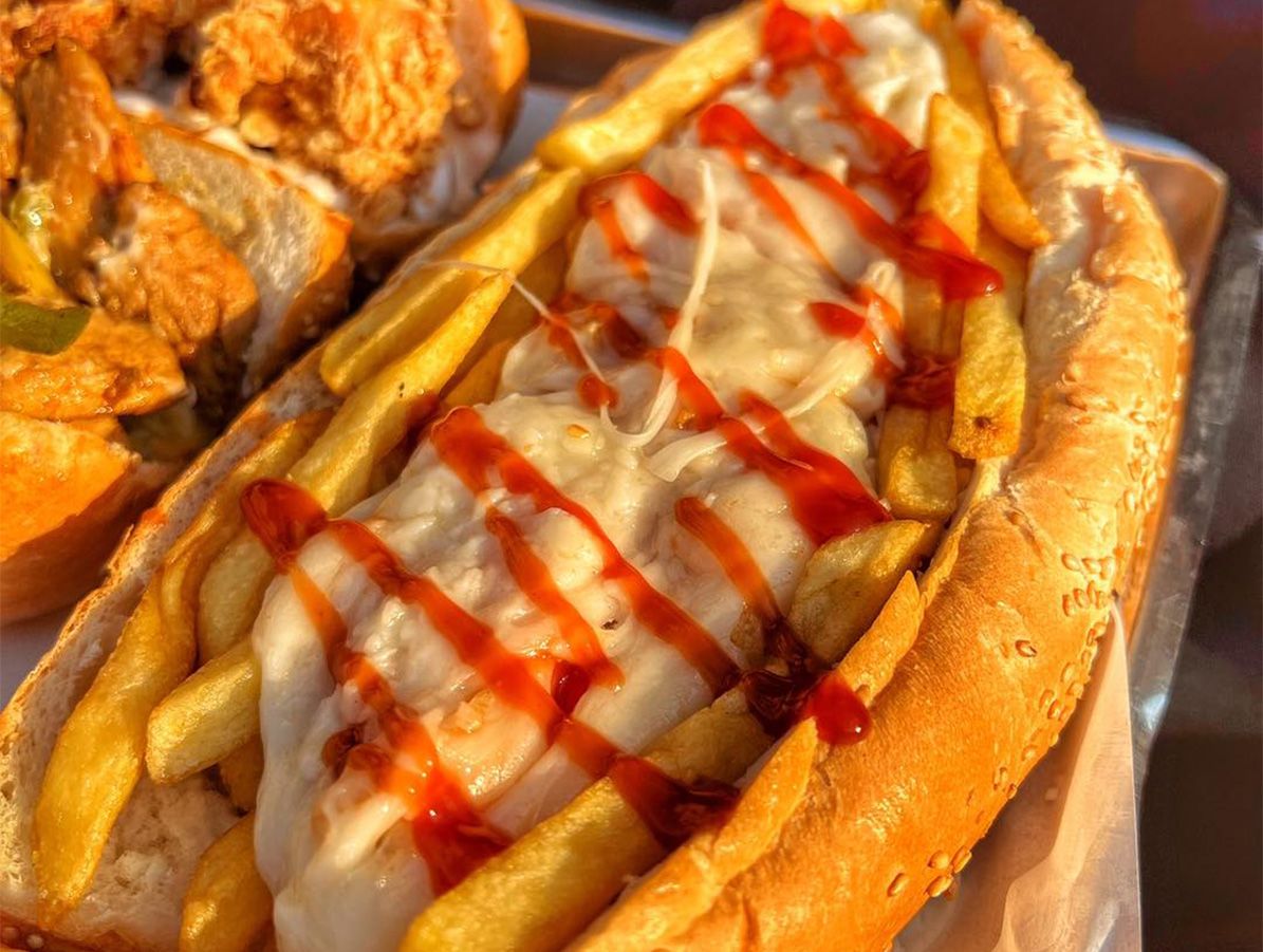 Mozzarella potato sandwich