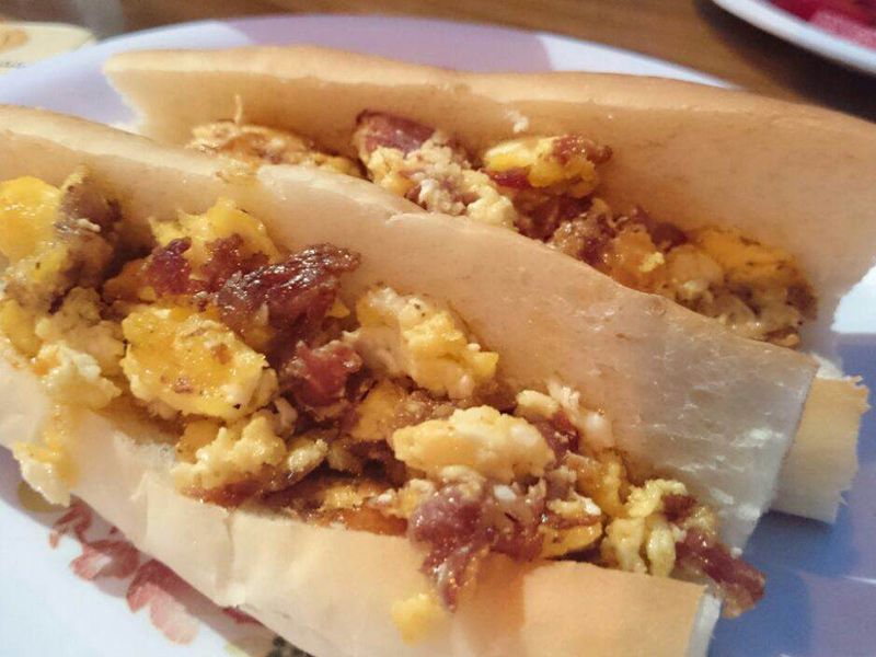 Corned Beef With Eggs Sandwich