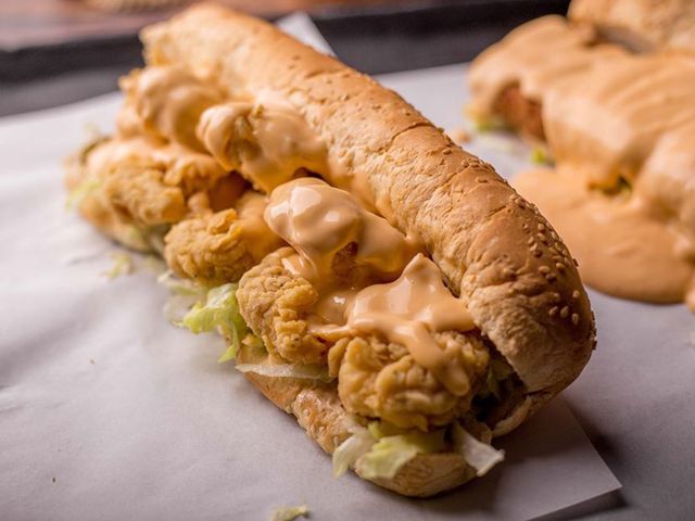 Big zinger sandwich