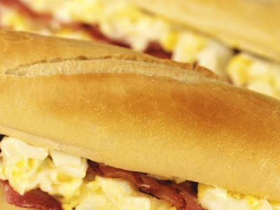 Egg With Oriental Sausage Sandwich