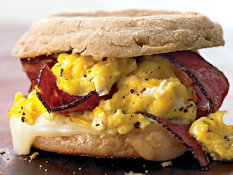 Eggs With Pastrami Sandwich
