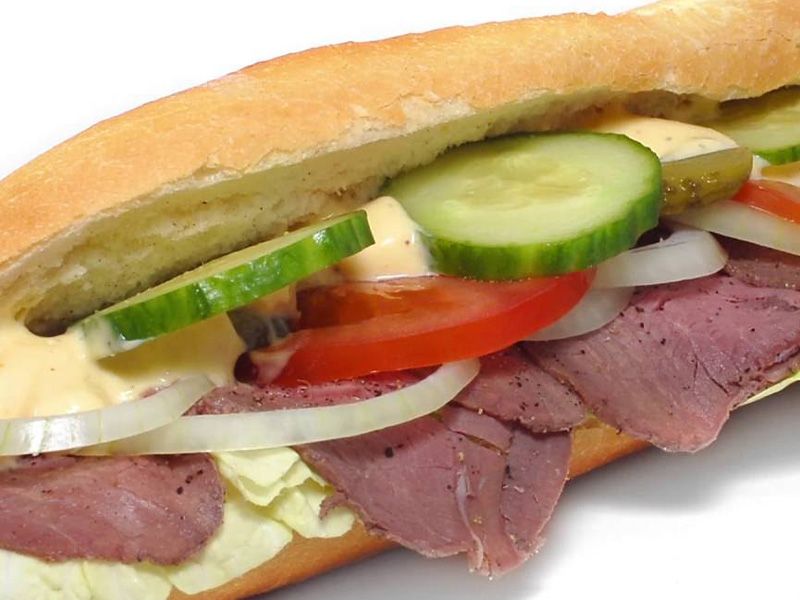 Egg With Pastrami And Cheese Sandwich