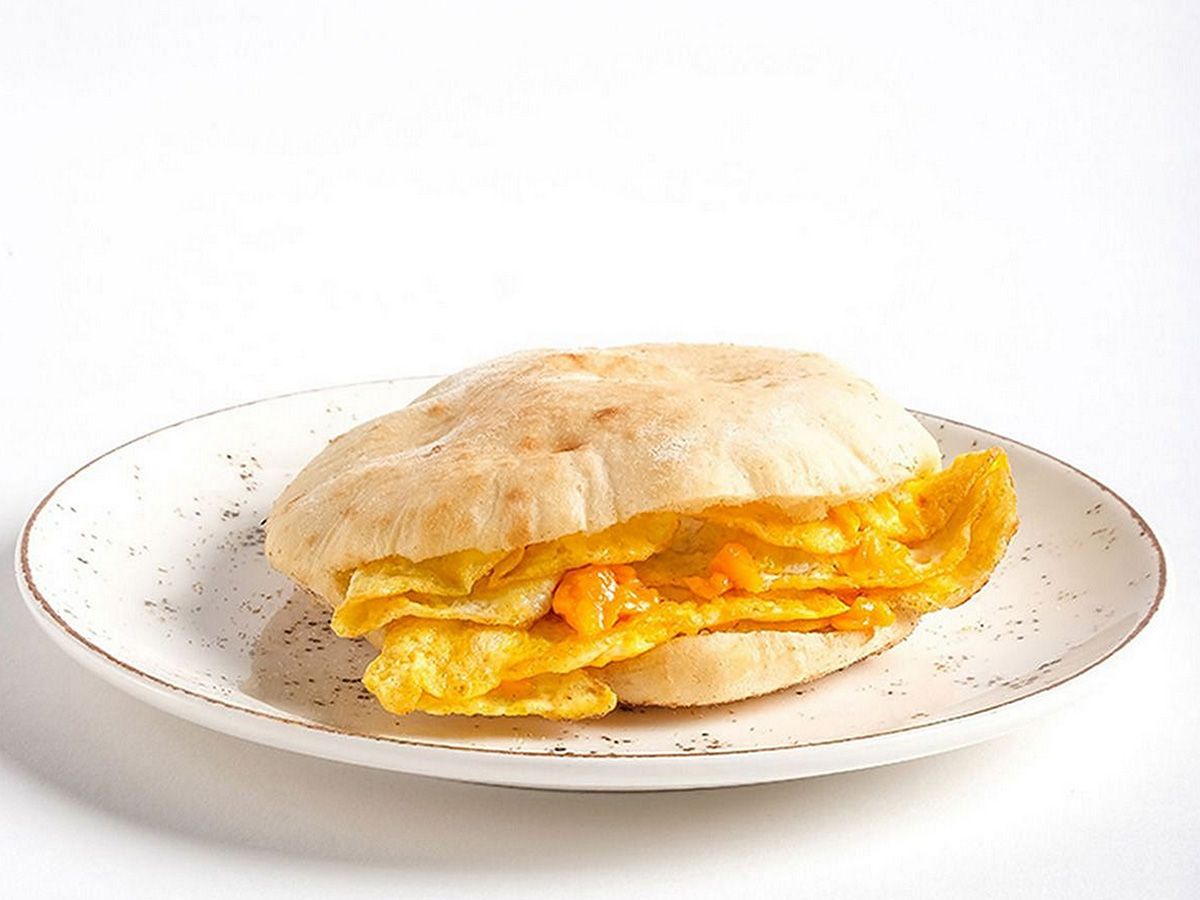 Omelette with Roumi Cheese sandwich