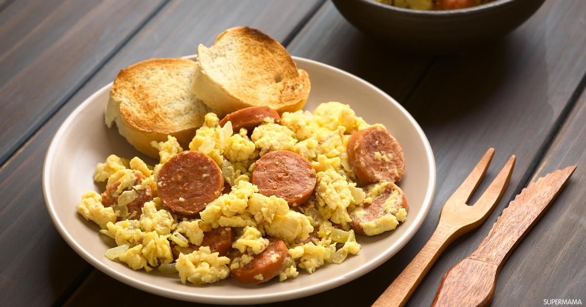 Eggs With Oriental Sausage Sandwich