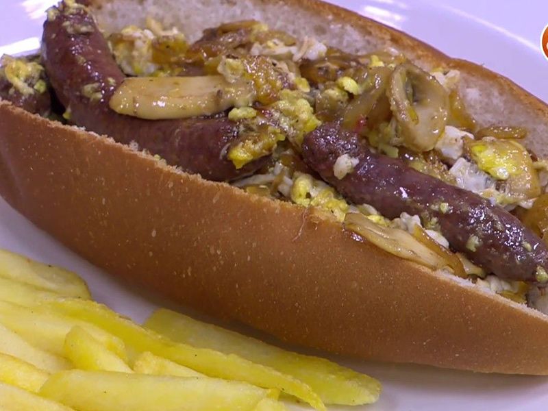 Oriental Sausage Egg Sandwich